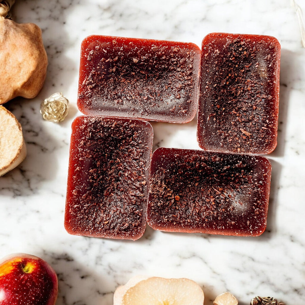 Natural XL Apple Bourbon Wax Melts – Winter Evening Collection (4 Cubes)