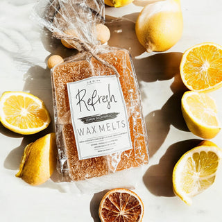 Natural XL Lemon Shortbread Wax Melts – Refresh Collection (4 Cubes)