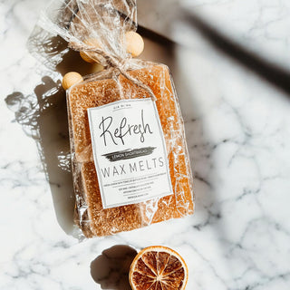 Natural XL Lemon Shortbread Wax Melts – Refresh Collection (4 Cubes)