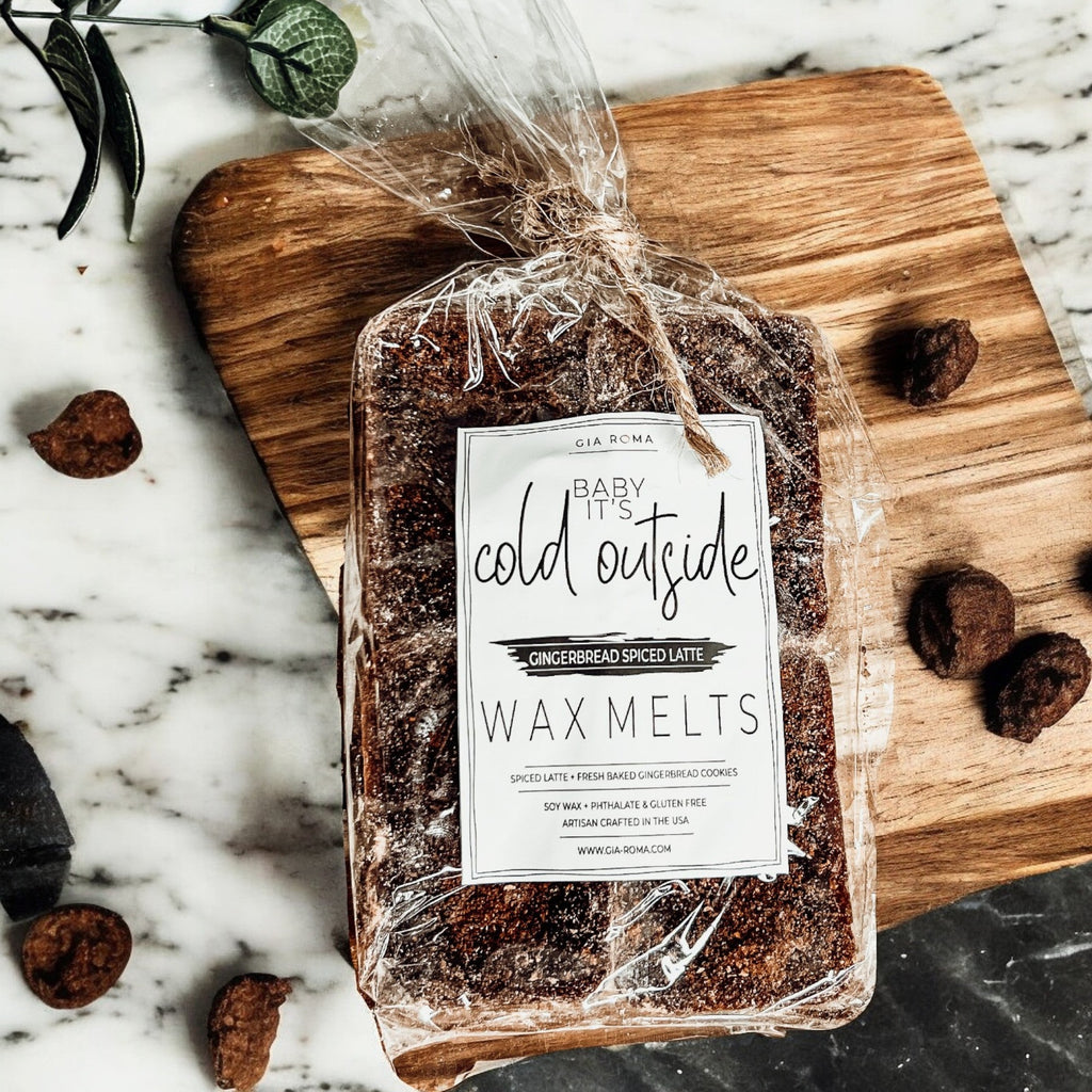 Natural XL Gingerbread Spiced Latte Wax Melts – Baby It’s Cold Collection (4 Cubes)