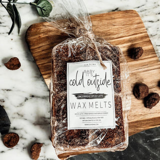 Natural XL Gingerbread Spiced Latte Wax Melts – Baby It’s Cold Collection (4 Cubes)