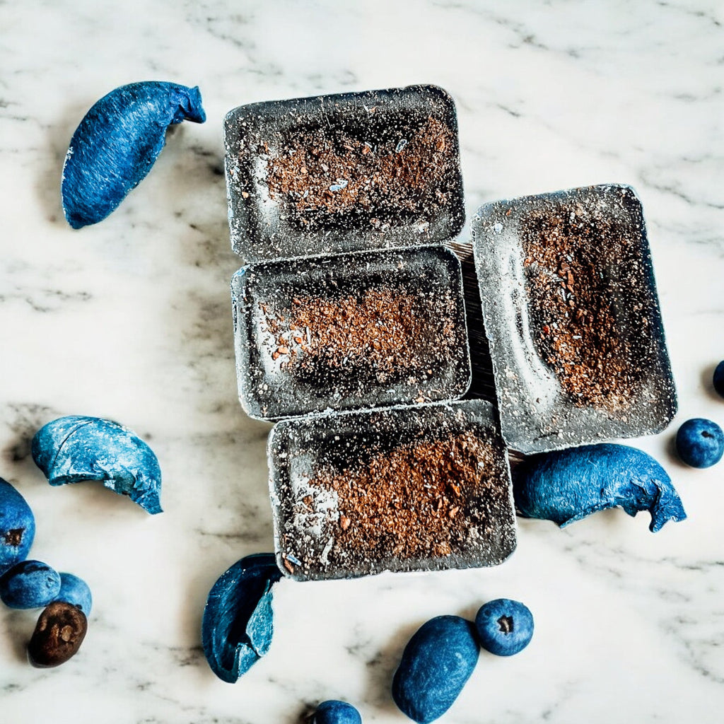 Natural XL Blueberry Crumb Wax Melts – Farmhouse Bakery Fragrance (4 Cubes)