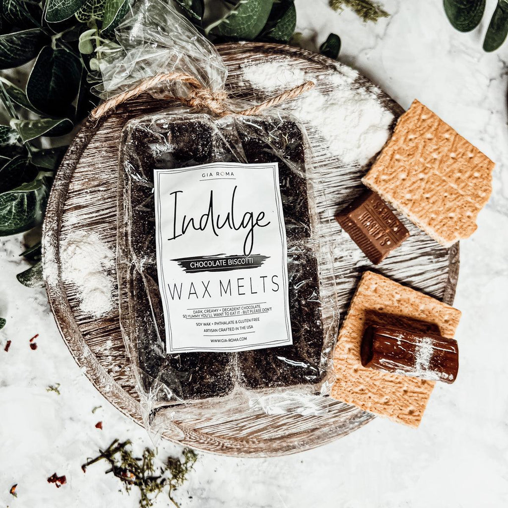 Natural XL Chocolate Biscotti Wax Melts – Rich Bakery Fragrance (4 Cubes)