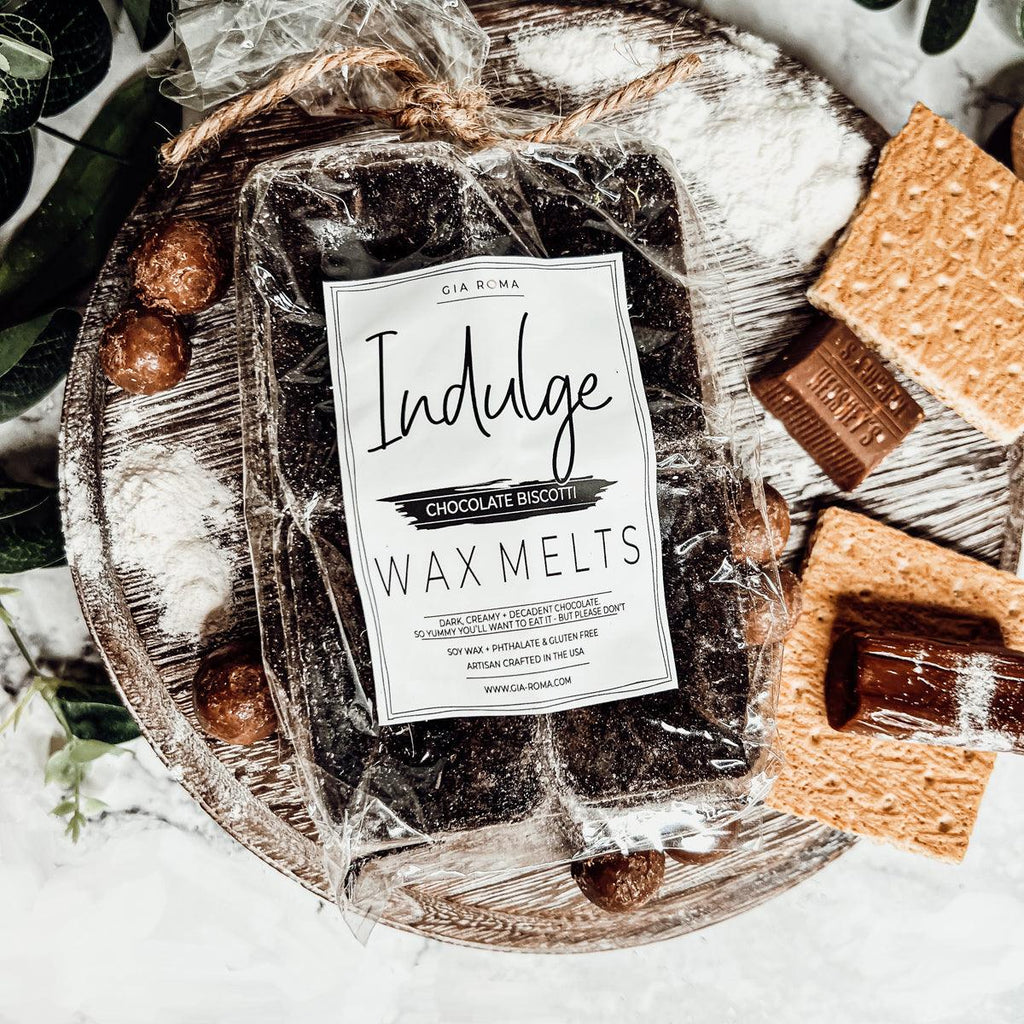 Natural XL Chocolate Biscotti Wax Melts – Rich Bakery Fragrance (4 Cubes)