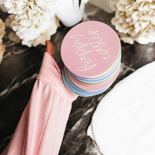 Easter & Spring Ceramic Coasters – Matte Finish Seasonal Collection (4