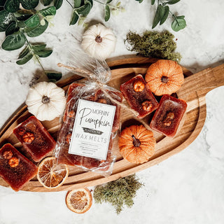 Natural XL Pumpkin Spice Wax Melts – Handcrafted Spiced Fall Fragrance (4 Cubes)