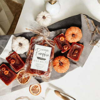 Natural XL Pumpkin Spice Wax Melts – Handcrafted Spiced Fall Fragrance (4 Cubes)