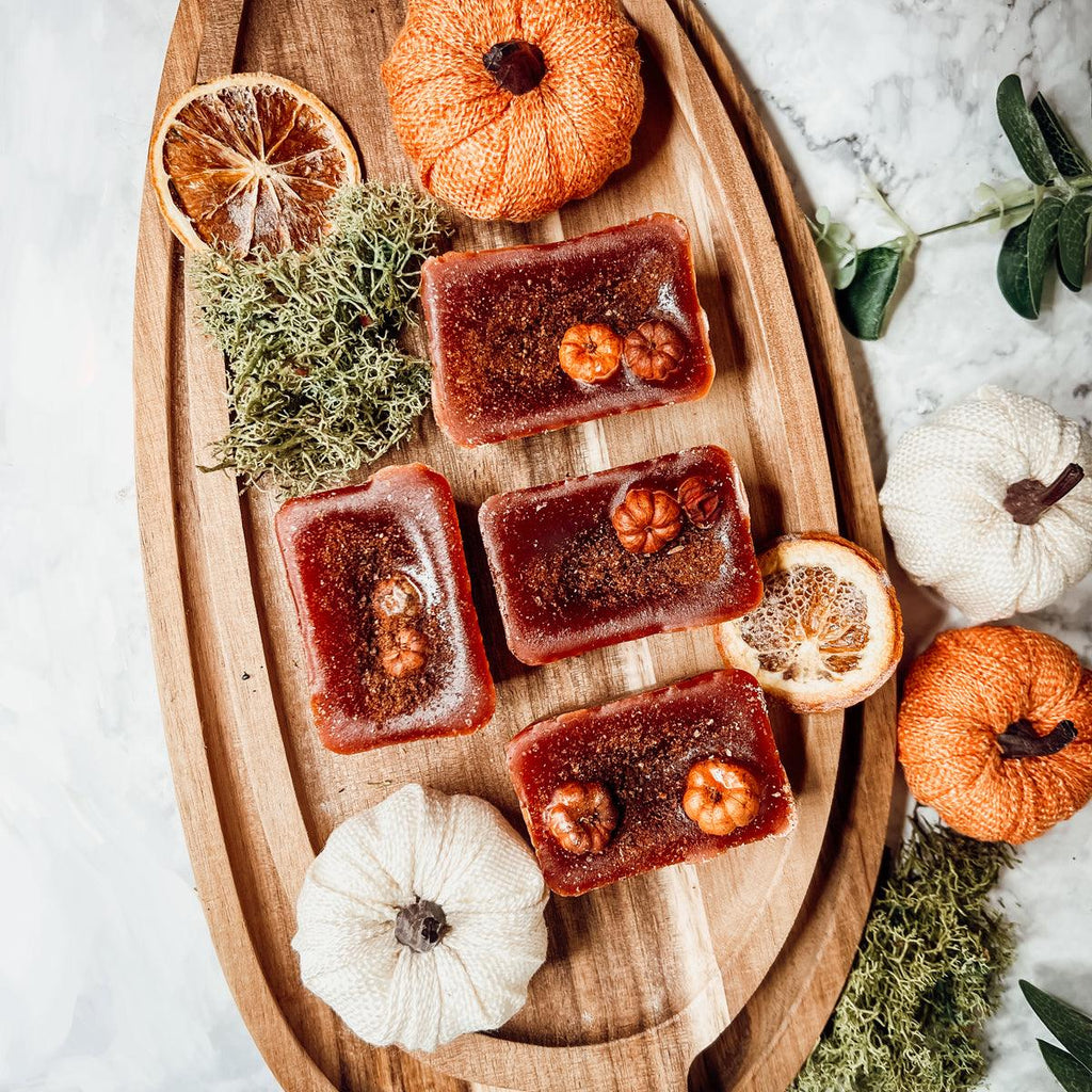 Natural XL Pumpkin Spice Wax Melts – Handcrafted Spiced Fall Fragrance (4 Cubes)