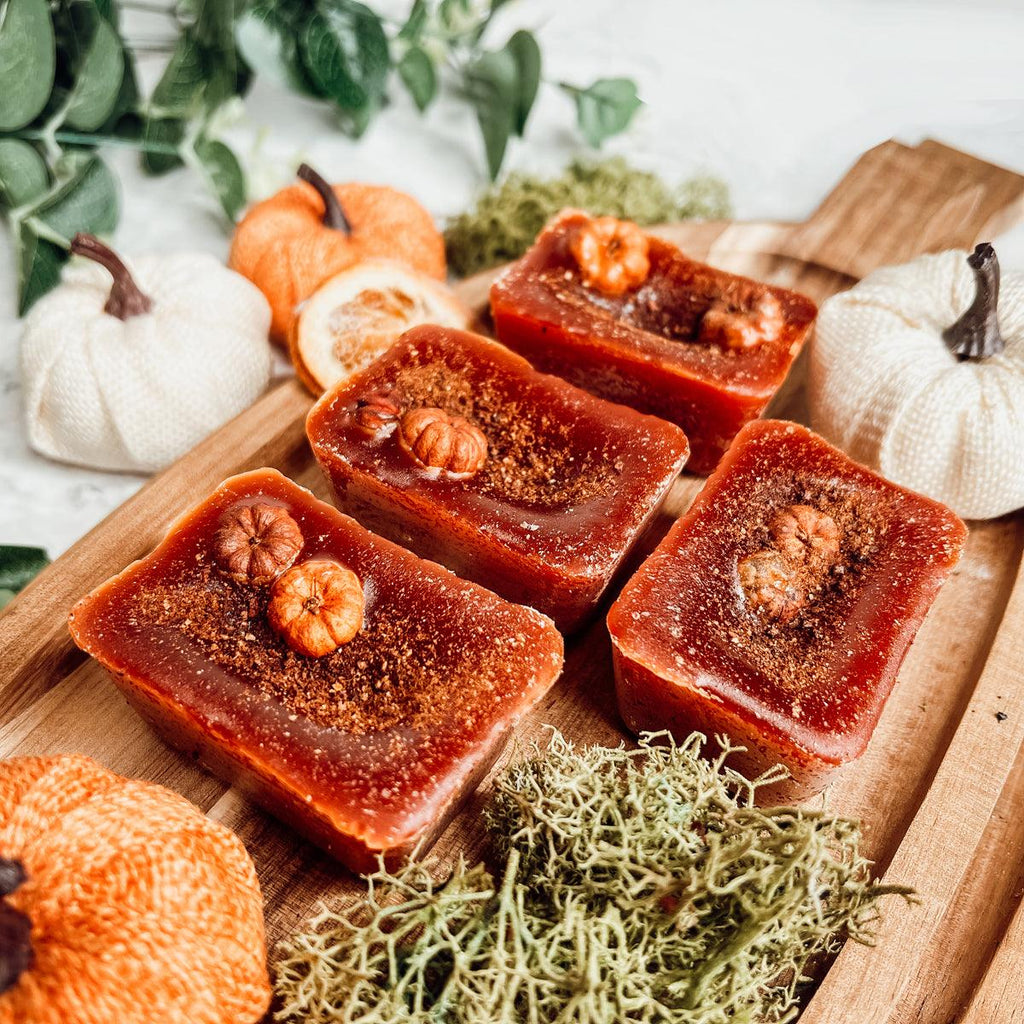 Natural XL Pumpkin Spice Wax Melts – Handcrafted Spiced Fall Fragrance (4 Cubes)