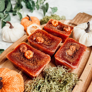 Natural XL Pumpkin Spice Wax Melts – Handcrafted Spiced Fall Fragrance (4 Cubes)
