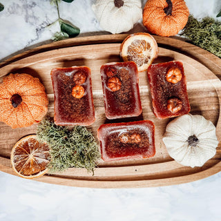 Natural XL Pumpkin Spice Wax Melts – Handcrafted Spiced Fall Fragrance (4 Cubes)