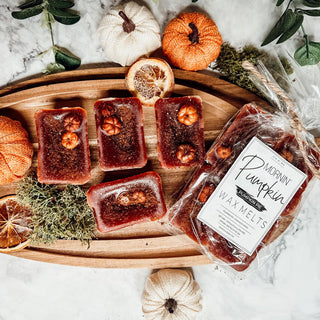 Natural XL Pumpkin Spice Wax Melts – Handcrafted Spiced Fall Fragrance (4 Cubes)