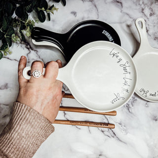 Give it a Rest Funny Spoon Rest & Wooden Spoon Set – Porcelain Kitchen Spoon Holder Gift