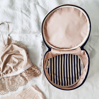 Round Lingerie Case – Pink/Blush