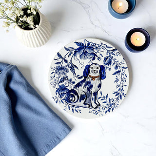 Blue & White Chinoiserie Ceramic Coasters – Classic Porcelain-Inspired Designs
