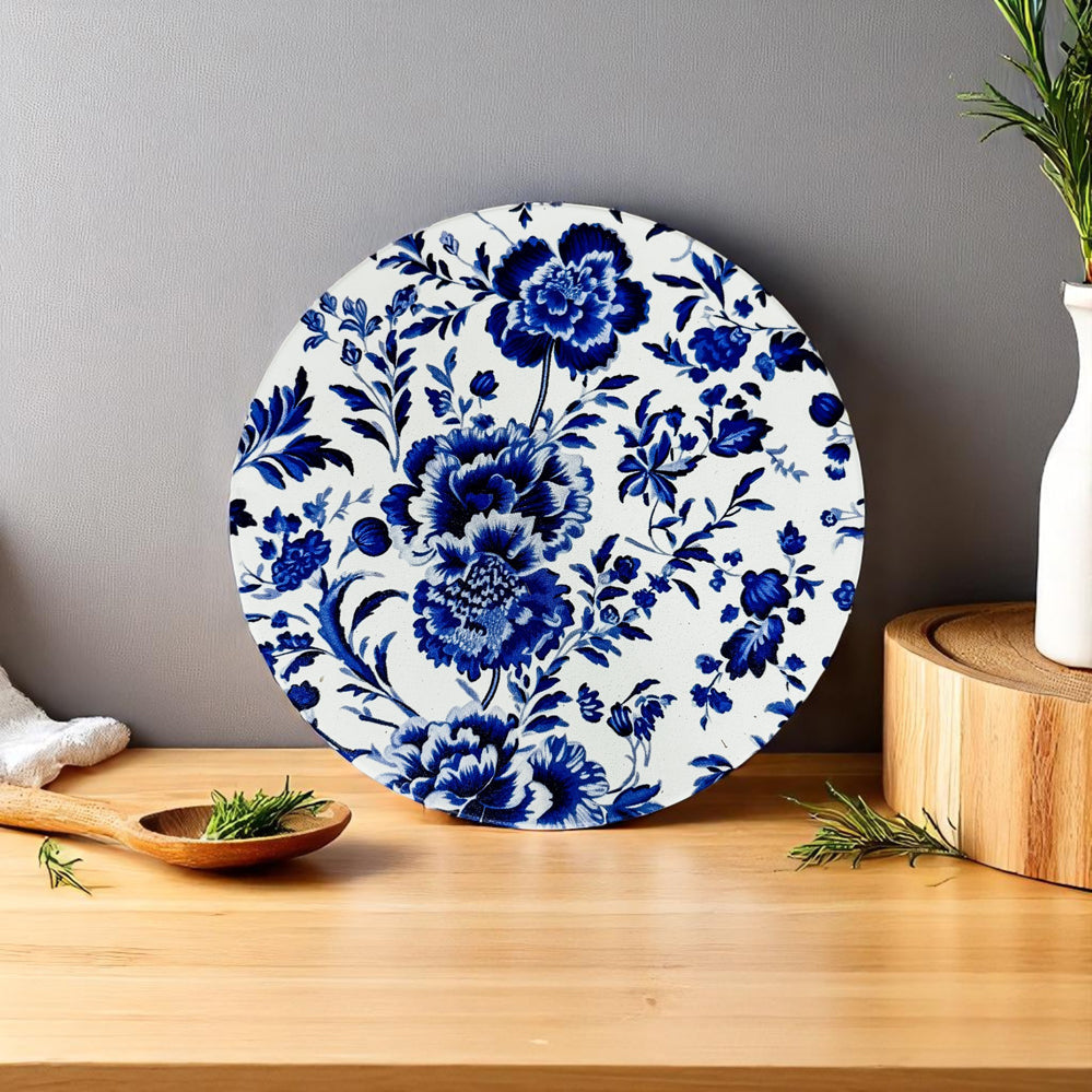 Blue & White Chinoiserie Ceramic Coasters – Classic Porcelain-Inspired Designs