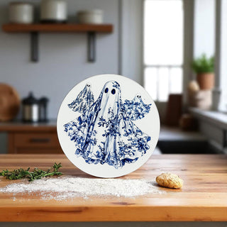 Blue & White Chinoiserie Halloween Coasters – Set of 8 Designs