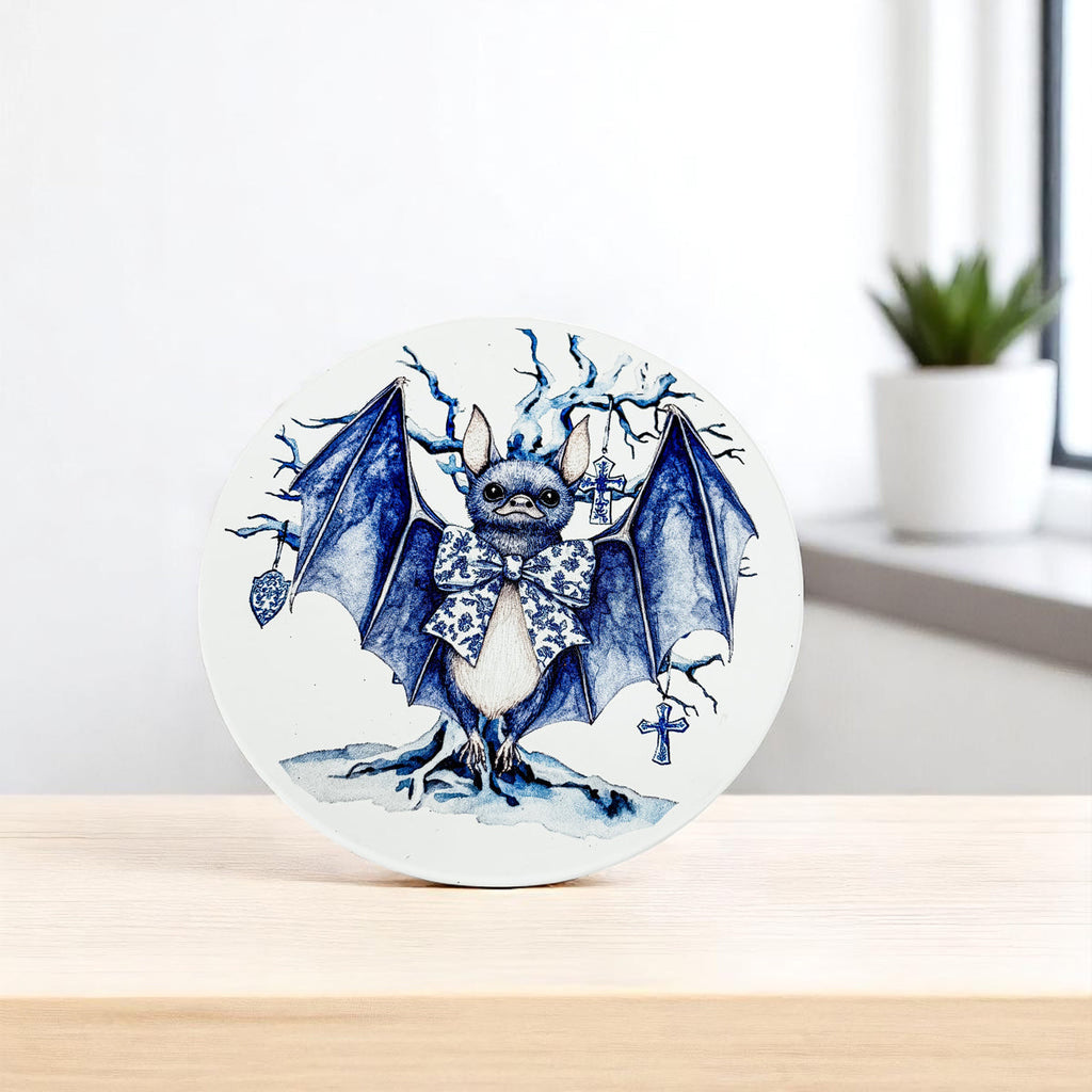 Blue & White Chinoiserie Halloween Coasters – Set of 8 Designs