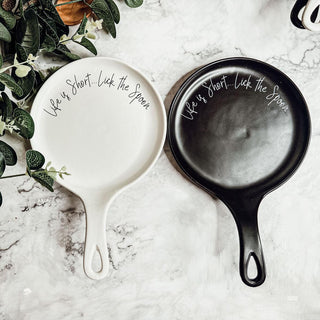 Give it a Rest Funny Spoon Rest & Wooden Spoon Set – Porcelain Kitchen Spoon Holder Gift