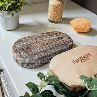 Rustic Wooden Trinket Tray – Handmade Paulownia Wood Organizer