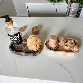 Rustic Wooden Trinket Tray – Handmade Paulownia Wood Organizer
