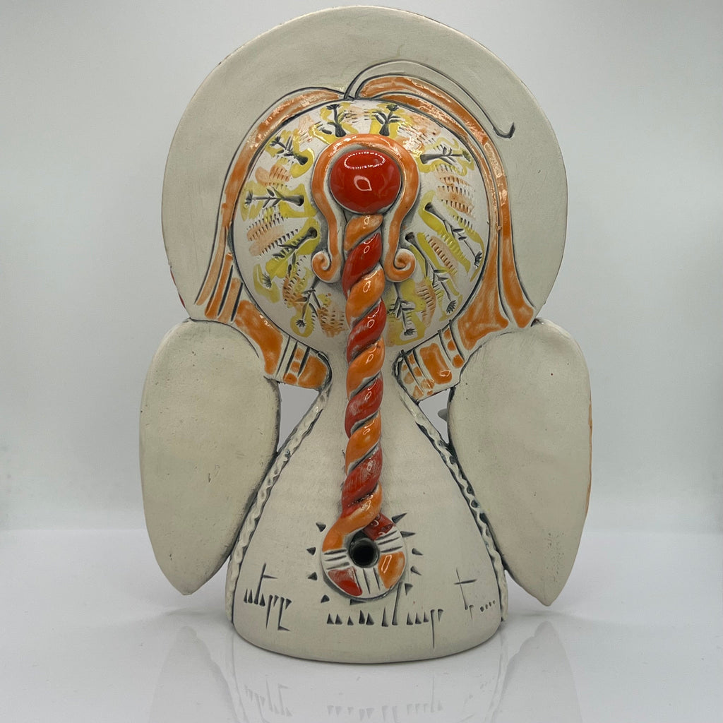 Angel of Devotion – Love Angel Ceramic Sculpture by Aram Hunanyan