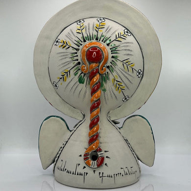 Angel of Blooming Hope – Love Angel Ceramic Sculpture by Aram Hunanyan