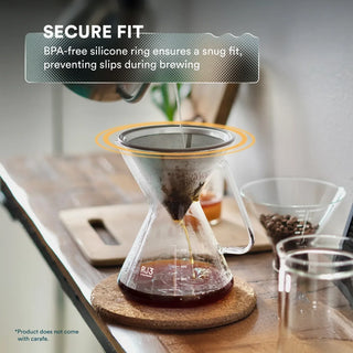 Reusable Stainless-Steel Pour-Over Coffee Filter