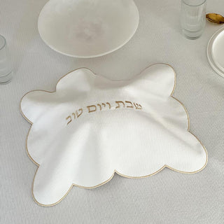 Scalloped Edge Corduroy Challah Cover