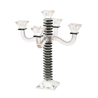 Stacked Design Crystal Candelabra