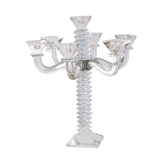 Stacked Design Crystal Candelabra