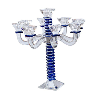 Stacked Design Crystal Candelabra