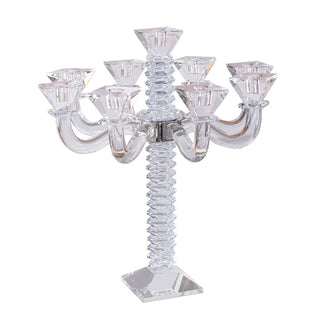 Stacked Design Crystal Candelabra