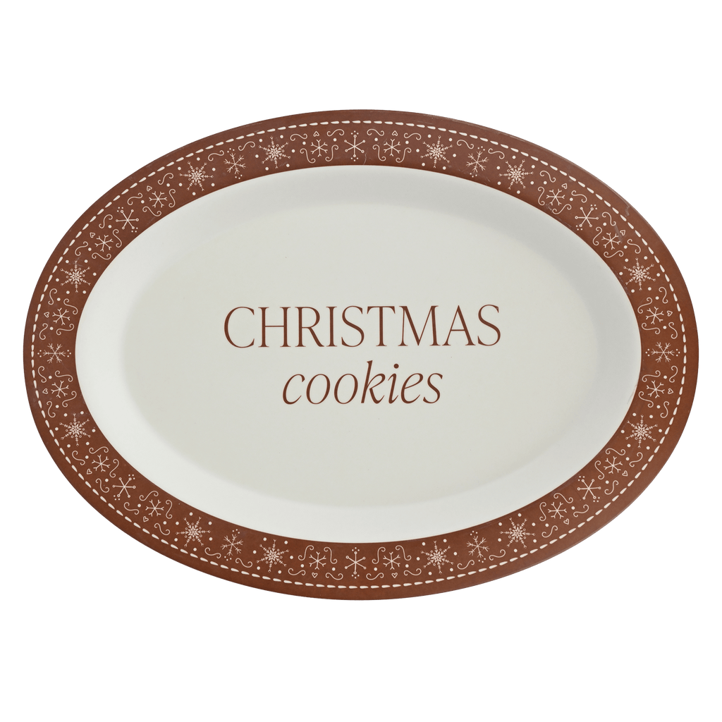 Gingerbread Christmas Cookie Serving Tray