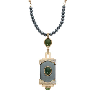 Hematite & Jade Necklace