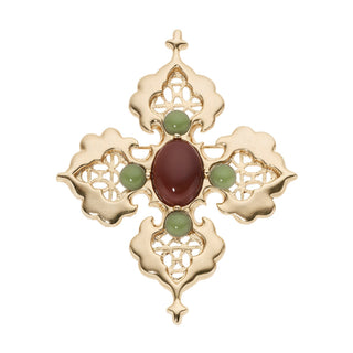 Byzantine Filigree Cross Brooch