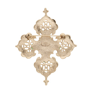 Byzantine Filigree Cross Brooch