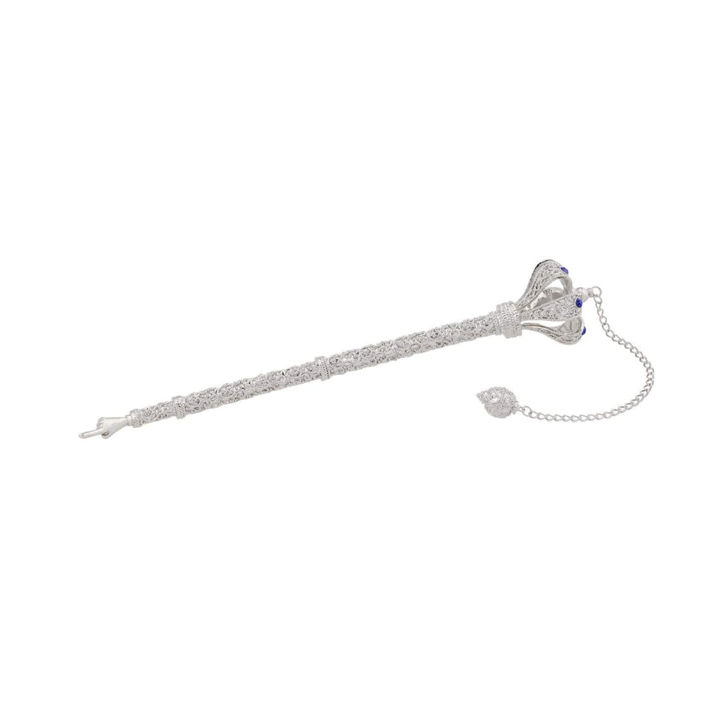 Torah Pointer with Sapphire Crystals | Yad
