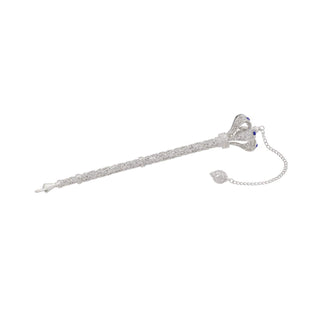 Torah Pointer with Sapphire Crystals | Yad