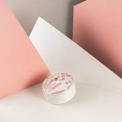 Amal Small Date Bowl – Pink & Gold Elegant Middle Eastern Serving Dish