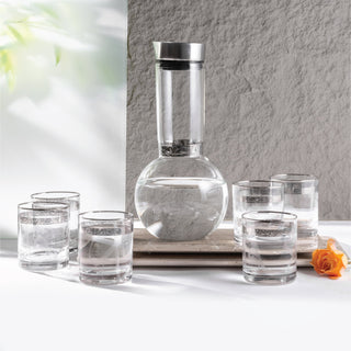 Jiwar - Jug with 6 short cups - Silver