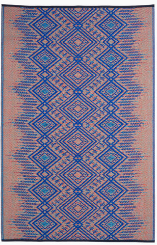 Jodhpur Multi Blue Boho Reversible Outdoor Patio Rug
