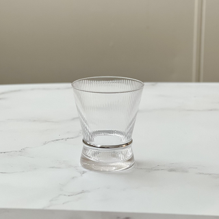 Ribbed Short Glasses with Band 6pk
