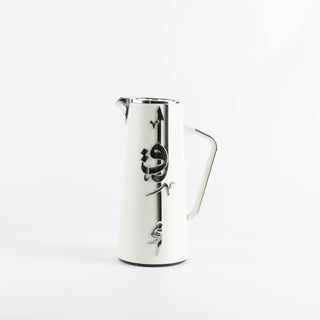 Liqa'a - Vacuum Flask / Thermos - Pearl White & Silver