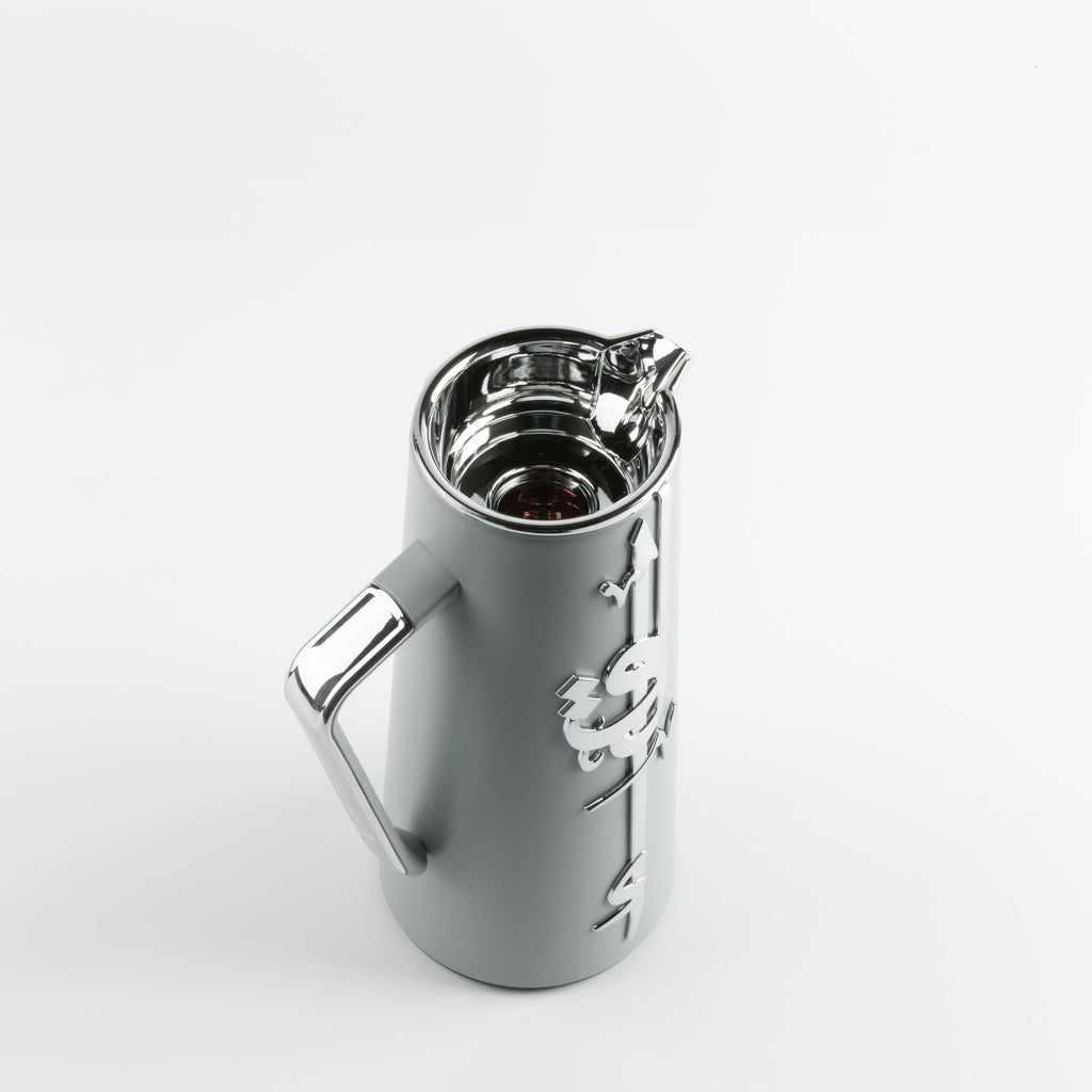 Liqa'a - Vacuum Flask / Thermos - Grey & Silver