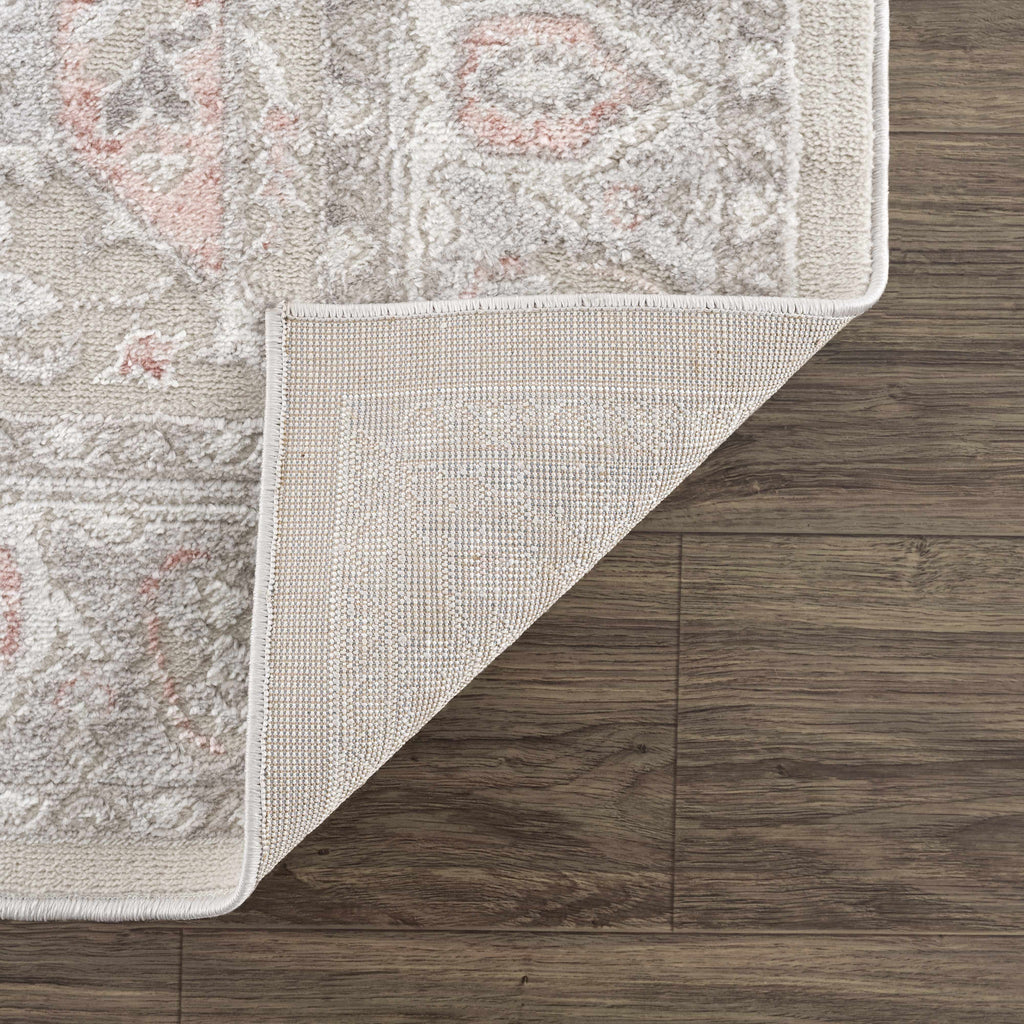 Damla Area Rug – Contemporary Neutral Washable Floor Carpet