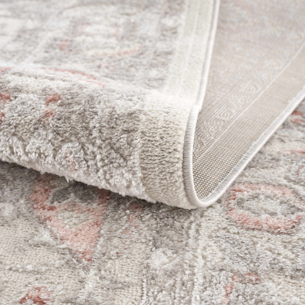 Damla Area Rug – Contemporary Neutral Washable Floor Carpet
