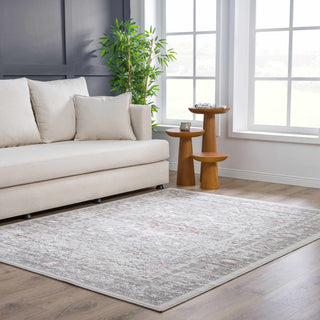 Damla Area Rug – Contemporary Neutral Washable Floor Carpet