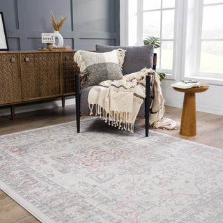 Damla Area Rug – Contemporary Neutral Washable Floor Carpet