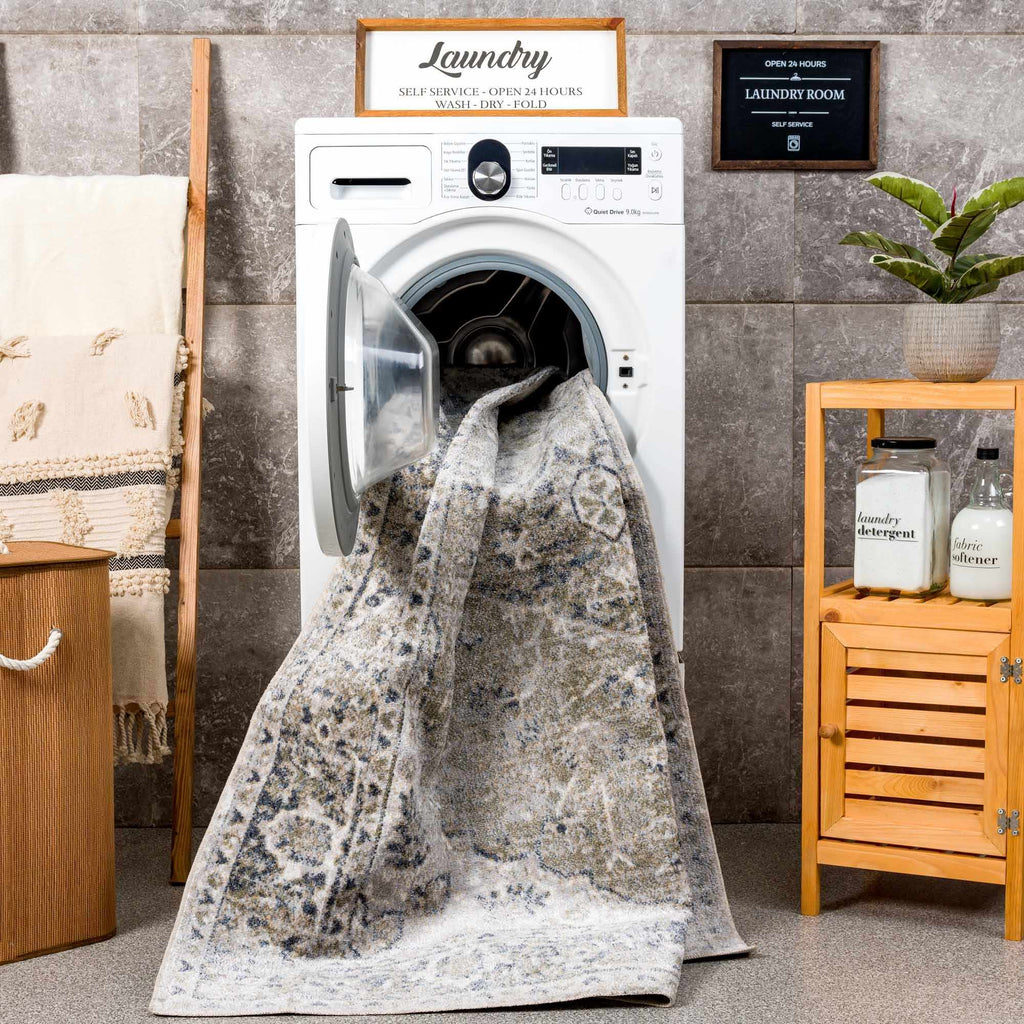 Rudoblu Boutique Washable Rug – Elegant Soft Modern Area Carpet